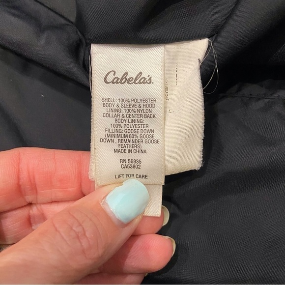 Cabela’s 650 Down Long Puffer Jacket Medium - Picture 12 of 14